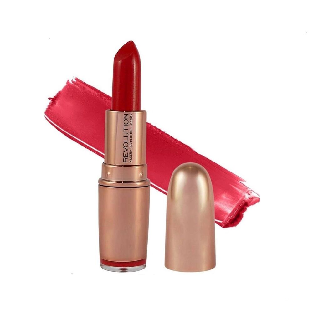 089/ MAKEUP REVOLUTION Rose Gold Lipstick - Red Carpet shade